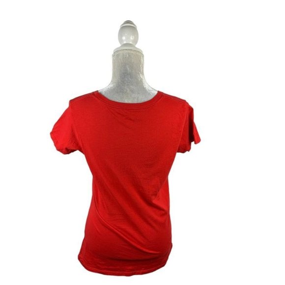 Holiday Time Red Calories Don't Count On Christmas T-shirt Cotton M (8-10) - Picture 5 of 7